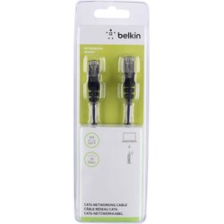 Belkin A3L981BT05MBKHS RJ45 omrežni kabel\, Patch kabel CAT 6 S/FTP 5.00 m črna z zaščitnim zapornim zatičem 1 kos, (20415484) Cene