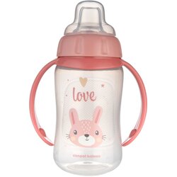 Canpol babies flasica/solja sa kljunom i ruckama 56/512 "happy animals - 320ml pink ( 56/512_pin2 ) Cene
