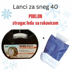 Autopractic lanci za sneg 40 poklon Strugač leda sa rukavicom Cene