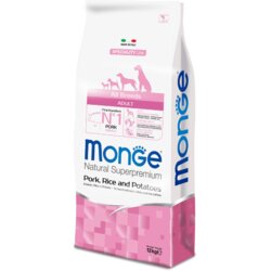 Monge superpremium dog all breeds adult monoprotein pork with rice and potatoes - 2.5 kg Cene