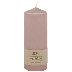 Eco candles by Ego dekor Pudrasto rožnata sveča Top, čas gorenja 50 h Cene
