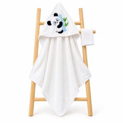 BABYLINE Ručnik pamuk Panda 90x85 cm, plavi Cene