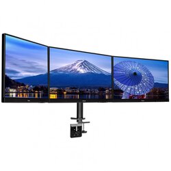 Simple and functional triple desktop arm Cene
