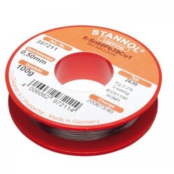 Stannol žica za lemljenje ø1mm 100g Sn60/Pb39/Cu1 Cene