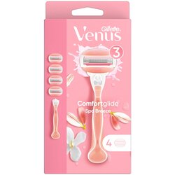 Gillette Venus ComfortGlide Spa Breeze Britvica za žene + zamjenske britvice 4 kom 1 kom Cijene