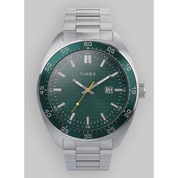 Timex Weston 3-Hand Case And Bracelet Watch green dial Cene