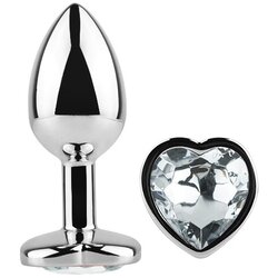 Silver heart medium AT 1086 Cene