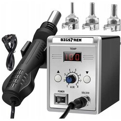 Bigstren 700W spajkalna postaja na vroči zrak LCD do 500°C + šobe 00021708 Cene