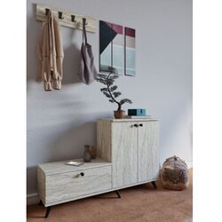 Hanah home evva - travertine travertine hall stand Cene
