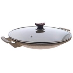 OMS Tava granitna za wok sa poklopcem fi34cm 3228 bež Cene