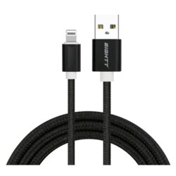 Eightt USB Osemt kabel do strele 1m črni najlon pleteni. Aluminijasto ohišje, (21091008) Cene