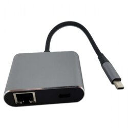 Fast Asia adapter konvertor tip c na 2xUSB 3.0+TIP C+RJ45 Cene