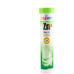 SOLEVITA vitamin cink + vitamin c, 20 šumećih tableta Cene