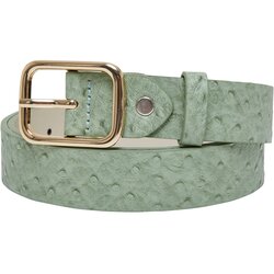 Urban Classics Accessoires Ostrich Synthetic Leather Belt leaf/gold Cene