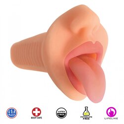 Curve Novelties Mistress Courtney Vibrating Deep Throat Mouth Stroker Cene