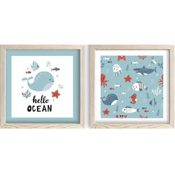 Wallity Slika 2P3333KCT-018, 2 dela, 33 x 68 cm Cene