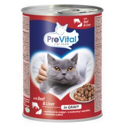 PREVITAL Hrana za mačke, Govedina, Jetrena, 415 g Cene