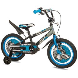 Galaxy bicikl za dečake wolf 16" crna/siva/plava Cene
