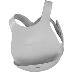 Minikoioi silikonski slinček z možnostjo prilagoditve velikosti Flexi Bib - siva Cene