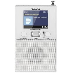Technisat DIGITRADIO FLEX 2 plug-in radio DAB+ (1012), UKW (1014) Bluetooth®, DAB+, UKW uklj. kutija zvučnika, funkcija alarma bijela Cene
