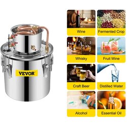 Sihao Destilator alkohola, kapaciteta kotla 20 L, enostavna zasnova za čiščenje, samodejno delovanje, 20L, (5000166282) Cene