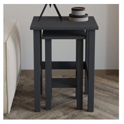 Hanah home Set stočića Gina 2 Anthracite Cene