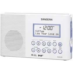 Sangean DAB+ radio H-203D radio za kupaonicu, vodootporan, džepna svjetiljka bi Cene
