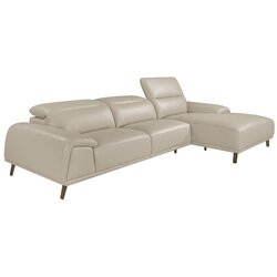Angel Cerdá Siva taupe goveja koža iz usnja chaise longue kavč, (20571356) Cene