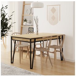 Hanah home Pal Trpezarijski sto, Braon-Crna Cijene