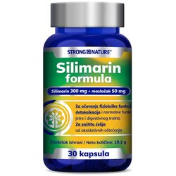 Strong Nature Kompleks sa silimarinom za zdravlje jetre, 300mg, 30 kapsula Cene