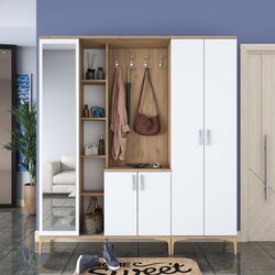 Woody Fashion EA131 - 2801 walnutwhite hall stand Cene