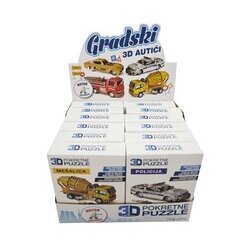 Beauty of Serbia puzzle 3d puzzle - gradski autići - (asst. policija, taxi, mešalica i vatrogasni kamion) ( 1009 ) Cene