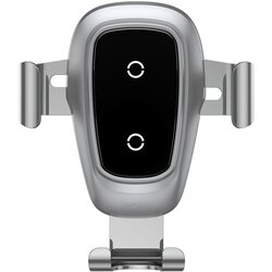 Baseus gravity brezžični qi polnilec in univerzalni nosilec za pametne telefone - silver Cene