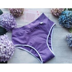KK fabrics & creations Menstrualne gaćice, HEAVY FLOW (jako upijanje), HIPSTER, ljubičaste Cene