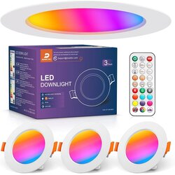 DUSKTEC 3x 91mm RGB LED vgradna svetilka Cene