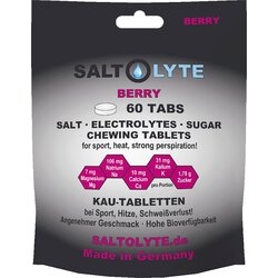 SALTOLYTE 60 žvečljivih tablet s soljo in elektroliti - Berry Cene