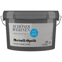 SCHÖNER WOHNEN-Farbe Trendstruktur Barvni dekorativni omet (Srebrna, Sijaj, 1 l) Cene