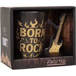 Rock skodelica z ročko v obliki električne kitare – Double cut stil - Froster - Home warming Cene