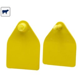 Hauptner Ušne markice velike 54x64mm žute Cene