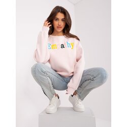 Fashion Hunters Light pink oversized hoodie Cene