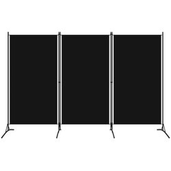 vidaXL Sobna pregrada s 3 panela crna 260 x 180 cm Cijene