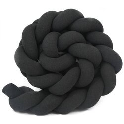 Puffi Jednostruka bordura za dječji krevet tamno siva Melange 70 cm Cene