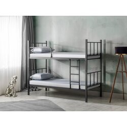 Hanah home R90 - black (90 x 190) black bunk bed Cene