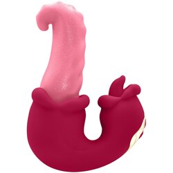 Teazers - dvostruki jezični vibrator (ružičasti) Cene