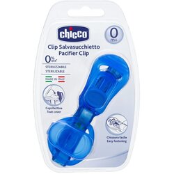 Chicco lančić za cuclu sa poklopcem plavi Cene
