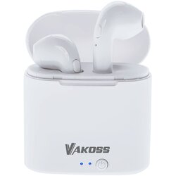Vakoss SK-832BW brezžične bluetooth slušalke bele + priklopna postaja Cene