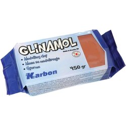 Karbon Modelirna masa Glinamol, 450 g, terakota Cene