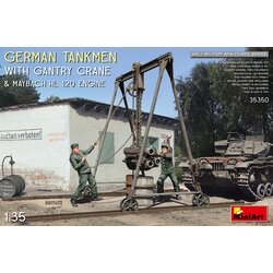Miniart Nemški tankisti s portalnim žerjavom in motorjem Maybach HL 120, (21287263) Cene