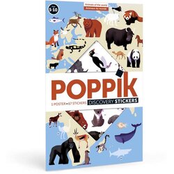 Poppik Edukativni poster s nalepnicama Otkrića Životinje 5+ Cene