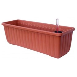 Plastia Rjav samozalivalni lonček, dolžina 40 cm Siesta - Plastia Cene